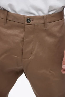 Pantaloni Chino in Cotone Stretch Con Tasche ad Aletta></noscript>Nine In The Morning Discount