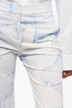 Best Pantaloni Chino in Cotone Stretch con Motivo Murble Donna Pantaloni