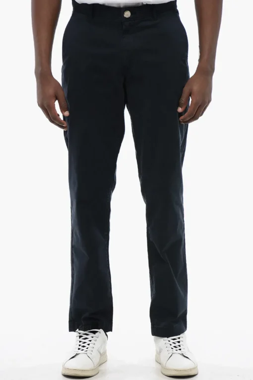 Pantaloni Chino in Cotone Stretch>Woolrich New