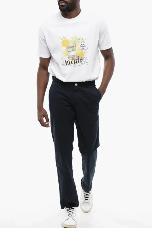 Pantaloni Chino in Cotone Stretch>Woolrich New