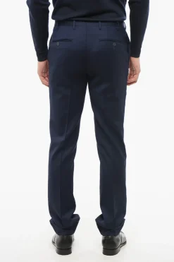 Sale Pantaloni Chino in Lana Uomo Pantaloni