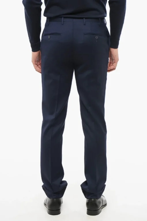 Sale Pantaloni Chino in Lana Uomo Pantaloni