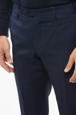Sale Pantaloni Chino in Lana Uomo Pantaloni
