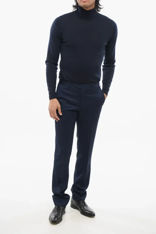 Sale Pantaloni Chino in Lana Uomo Pantaloni