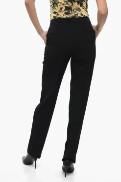 Pantaloni Chino in Lana con Chiusura a Scomparsa>Jil Sander Sale