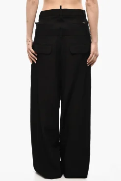 Pantaloni Chino In Lana Doppio Strato>Dsquared2 Discount