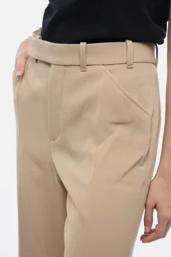 Pantaloni Chino in Lana Vergine con Fondo Svasato>Chloe Online