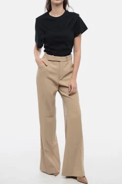 Pantaloni Chino in Lana Vergine con Fondo Svasato></noscript>Chloe Online