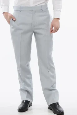 New Pantaloni Chino in Lana Vergine con Zip alla Caviglia Uomo Pantaloni