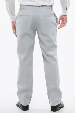 New Pantaloni Chino in Lana Vergine con Zip alla Caviglia Uomo Pantaloni