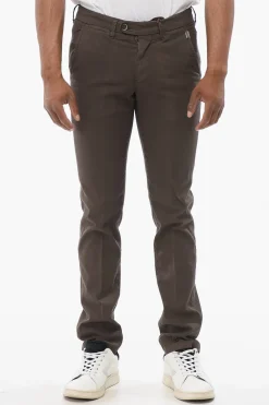 Pantaloni Chino in Misto Lino>Corneliani Hot