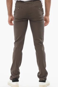 Pantaloni Chino in Misto Lino>Corneliani Hot
