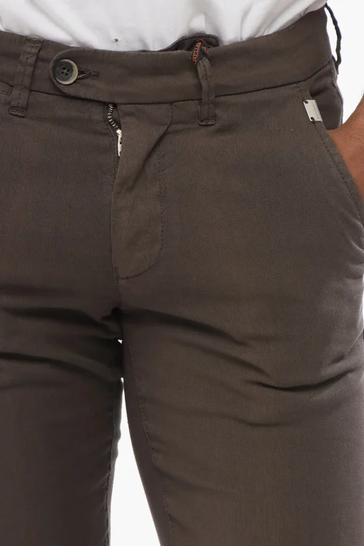Pantaloni Chino in Misto Lino>Corneliani Hot