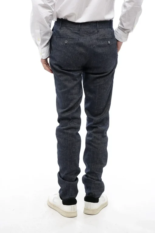 Pantaloni Chino In Misto Lino Slim Fit>Corneliani Best