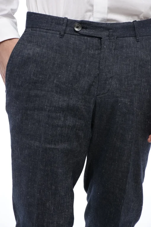 Pantaloni Chino In Misto Lino Slim Fit>Corneliani Best