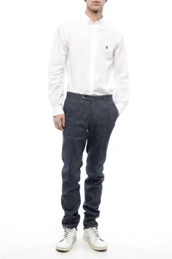 Pantaloni Chino In Misto Lino Slim Fit></noscript>Corneliani Best