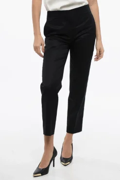 Pantaloni Chino in Puro Cotone con Chiusura a Scomparsa>Jil Sander Discount