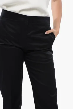 Pantaloni Chino in Puro Cotone con Chiusura a Scomparsa></noscript>Jil Sander Discount