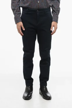 Fashion Pantaloni Chino in Twill di Cotone Uomo Pantaloni