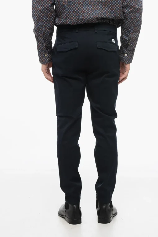 Fashion Pantaloni Chino in Twill di Cotone Uomo Pantaloni