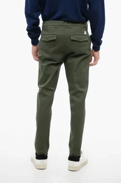 Pantaloni Chino in Twill di Cotone con Tasca Ad Aletta>Department 5 New