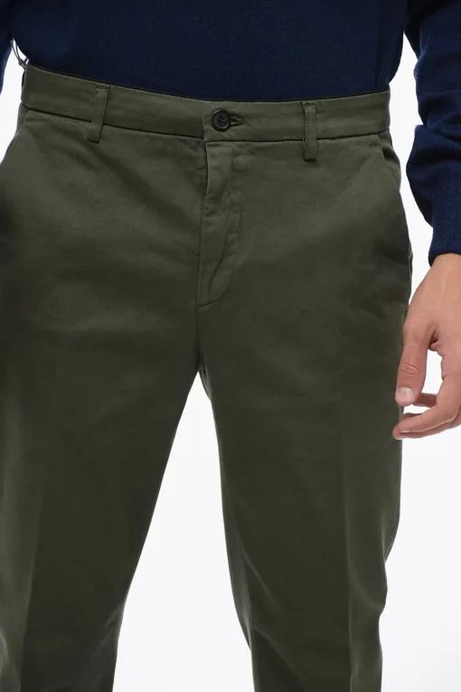 Pantaloni Chino in Twill di Cotone con Tasca Ad Aletta>Department 5 New