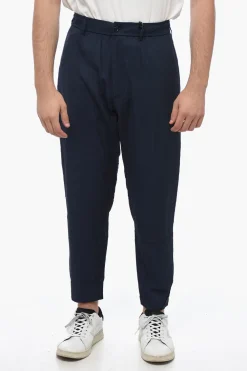 Discount Pantaloni Chino in Twill con Coulisse Uomo Pantaloni