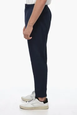 Discount Pantaloni Chino in Twill con Coulisse Uomo Pantaloni