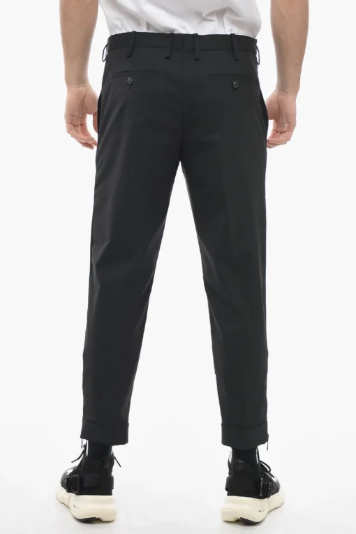 Pantaloni Chino JAMIE Slim Fit con Zip alla Caviglia>Neil Barrett New