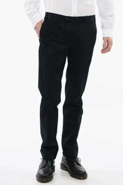 Sale Pantaloni Chino LEADER in Cotone Stretch con Passanti Uomo Pantaloni