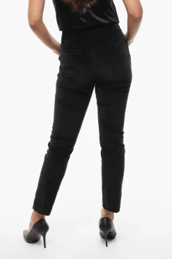 Pantaloni Chino PENNY in Velour>True Royal Outlet