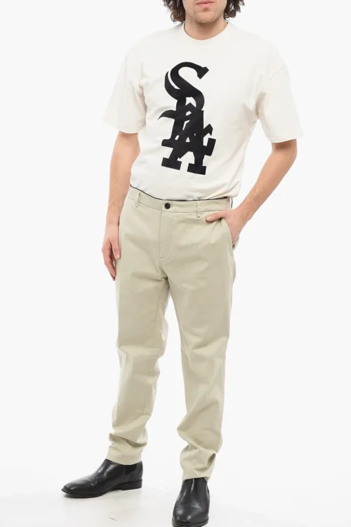 Hot Pantaloni Chino PRINCE in Cotone Stretch Uomo Pantaloni
