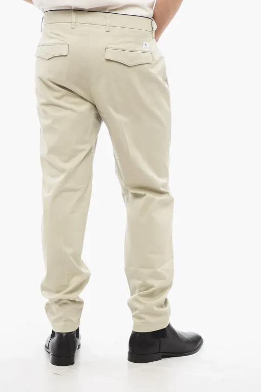 Hot Pantaloni Chino PRINCE in Cotone Stretch Uomo Pantaloni