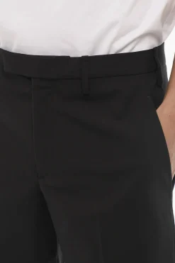 New Pantaloni Chino Slim Fit in Tinta Unita con Caviglia Regolabile Uomo Pantaloni