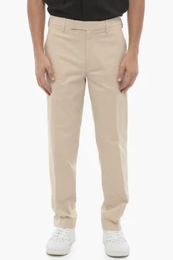 Discount Pantaloni Chino Slim Fit in Tinta Unita Uomo Pantaloni