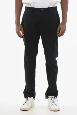 Pantaloni Chino Slim Fit in Cotone Stretch>Nine In The Morning Sale