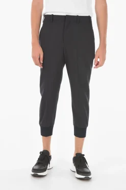 Online Pantaloni Chino TAILORED con Polsini alla Caviglia a Costine Uomo Pantaloni