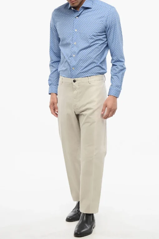 Pantaloni Chino Testurizzato con Fit Slim>Windsor Online