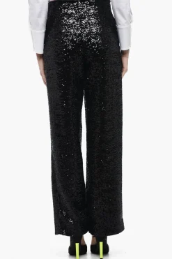 Online Pantaloni CLYDE a Gamba Ampia con Paillettes Donna Pantaloni