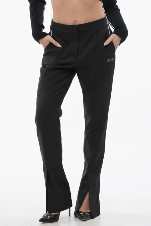 Outlet Pantaloni CORPORATE TECH con Spacco alla Caviglia Donna Pantaloni
