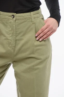 Sale Pantaloni Crop con Pince Donna Pantaloni