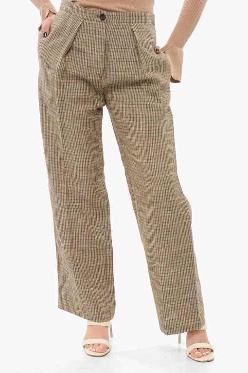Best Pantaloni Crop con Pince Donna Pantaloni