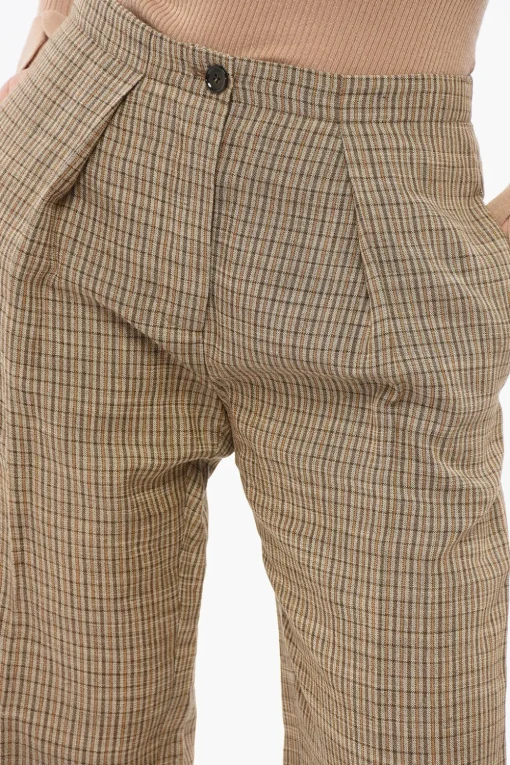 Best Pantaloni Crop con Pince Donna Pantaloni