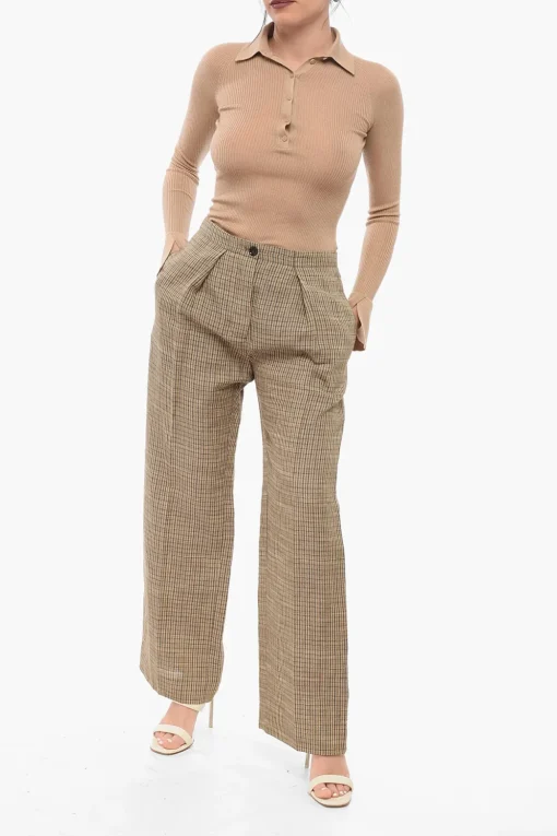 Best Pantaloni Crop con Pince Donna Pantaloni