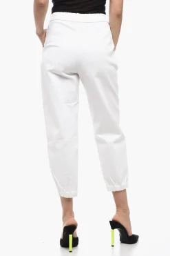 New Pantaloni Crop con Pince Donna Pantaloni