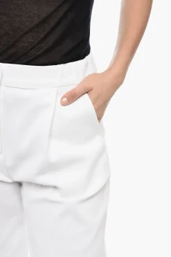 New Pantaloni Crop con Pince Donna Pantaloni