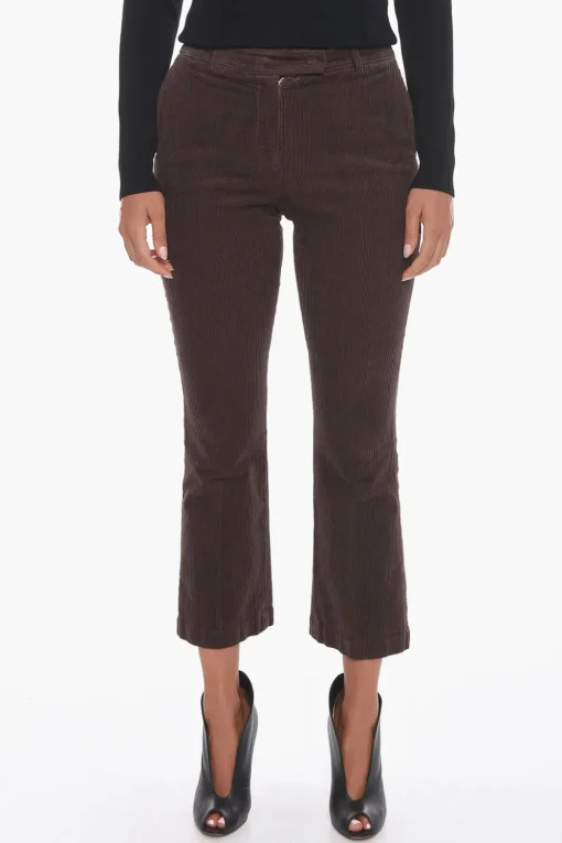 Pantaloni Crop in Corduroy>QL2 Online