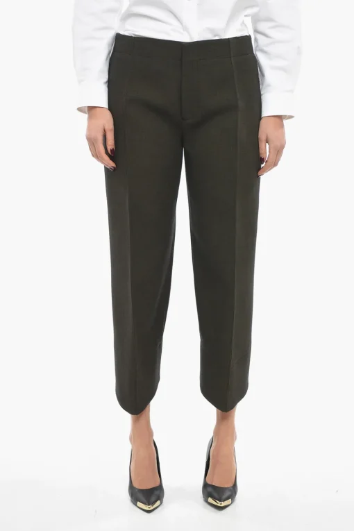 Best Pantaloni Crop in Misto Cotone Donna Pantaloni
