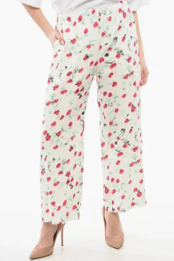 Pantaloni Crop in Satin con Coulisse>Marni Best