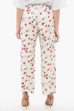 Pantaloni Crop in Satin con Coulisse>Marni Best
